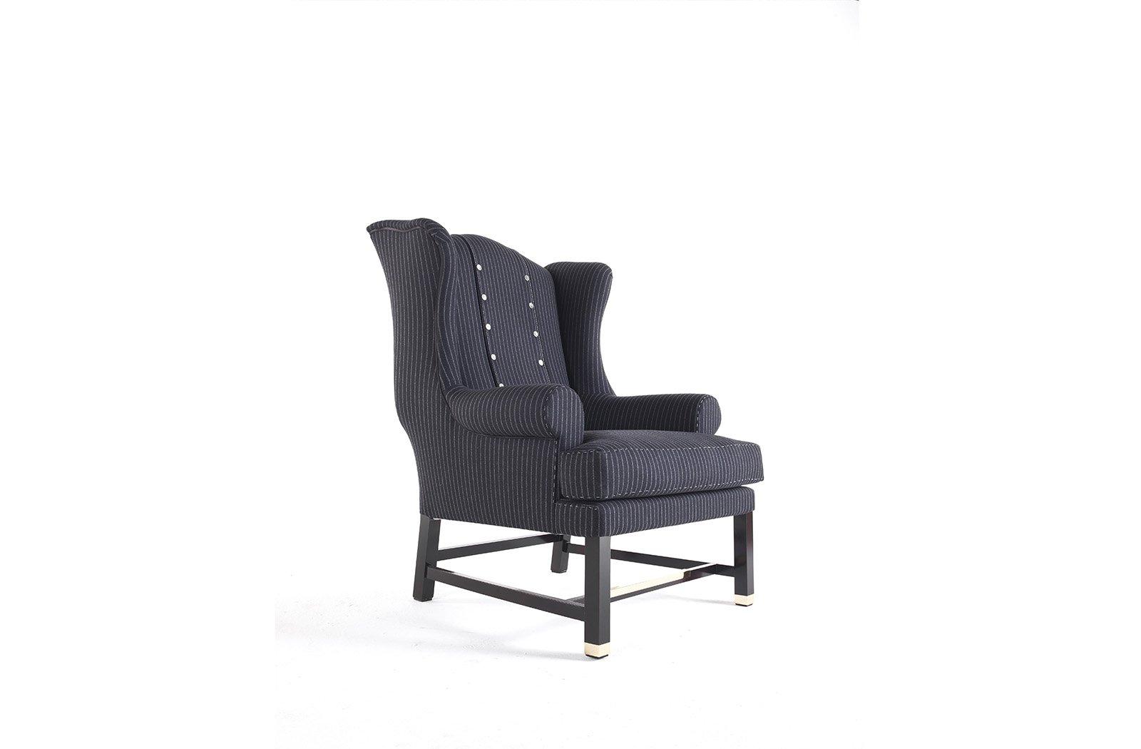 Bergere fabric armchair with armrests | Ayla_2 by Gianfranco Ferre Home