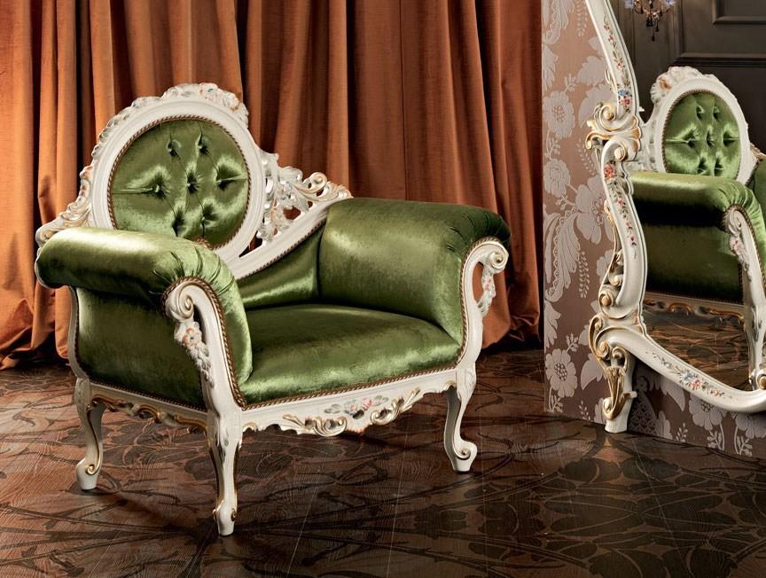 Upholstered armchair with armrests | 11518 by Modenese Gastone