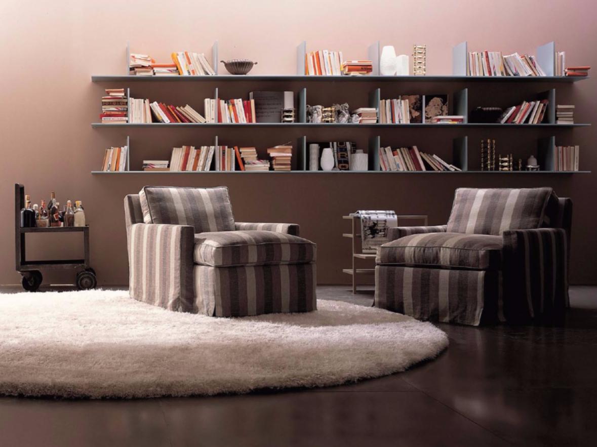 Contemporary style upholstered fabric armchair with armrests | Cousy by Arflex