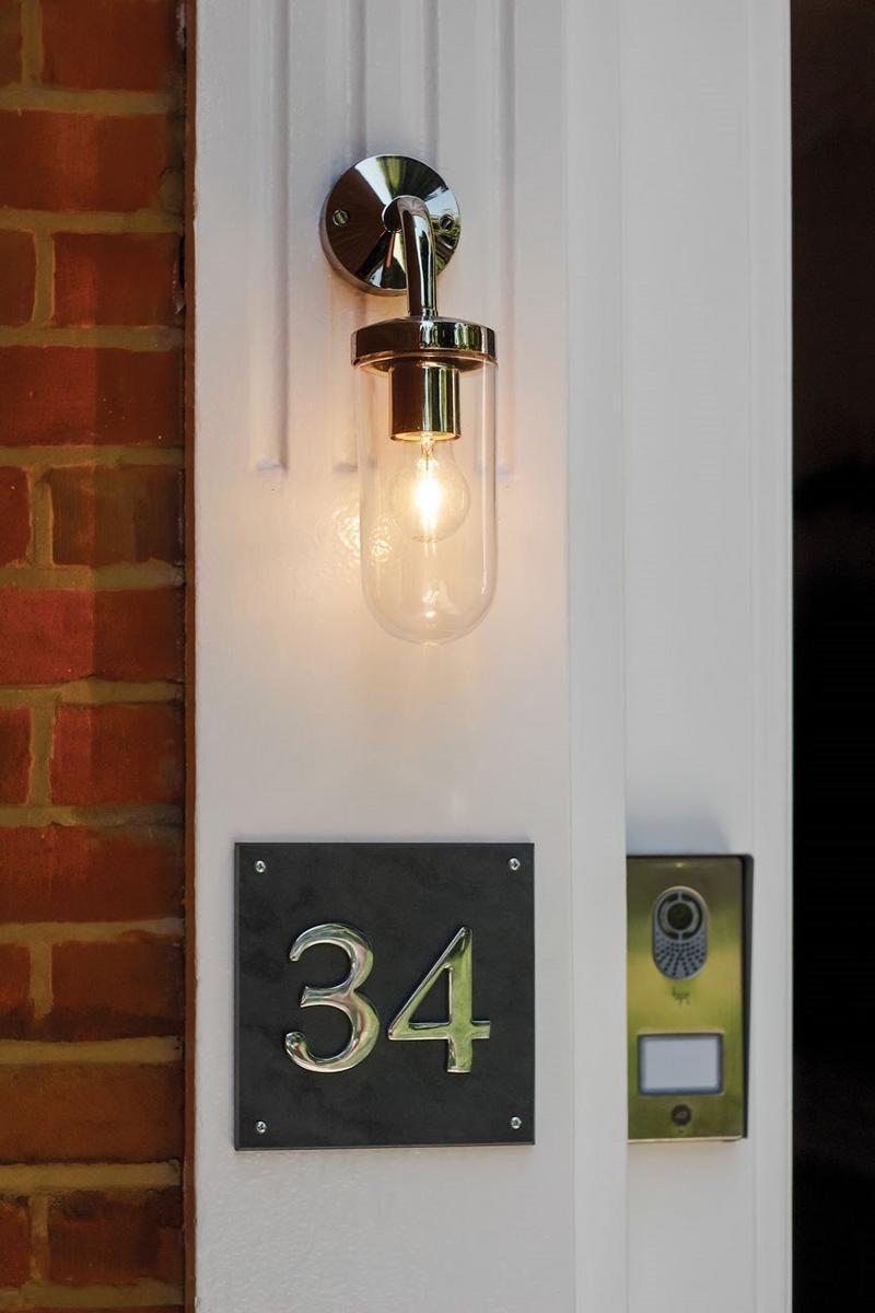 Glass and aluminium Outdoor wall Lamp | Tressino by Astro lighting