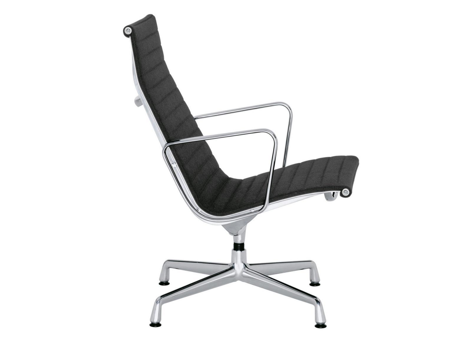 Fabric chair with 4-spoke base with armrests | Ea 115 by Vitra