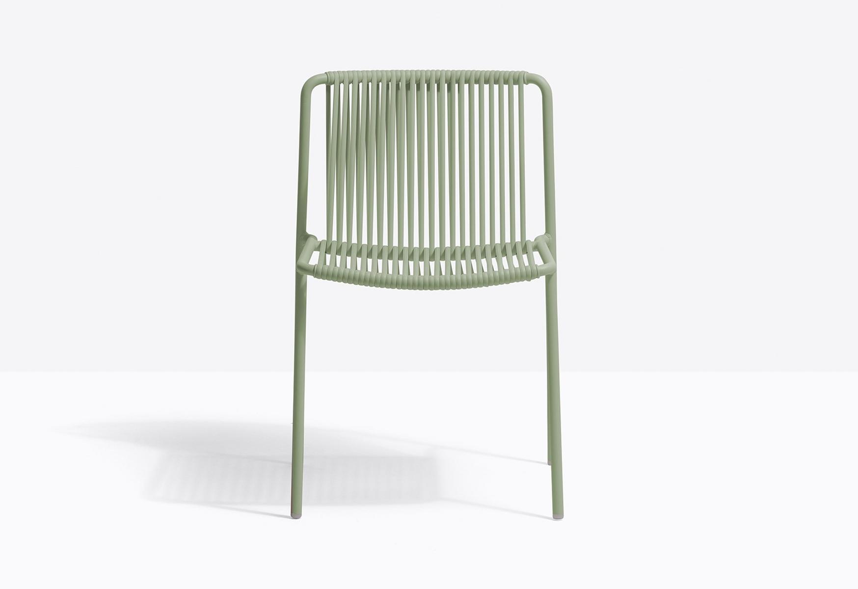 Powder coated steel garden chair | Tribeca 3660 by Pedrali
