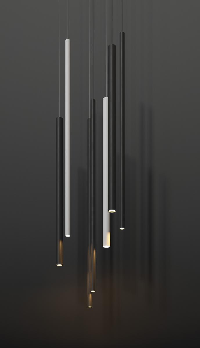 LED extruded aluminium pendant lamp | To Be by Panzeri