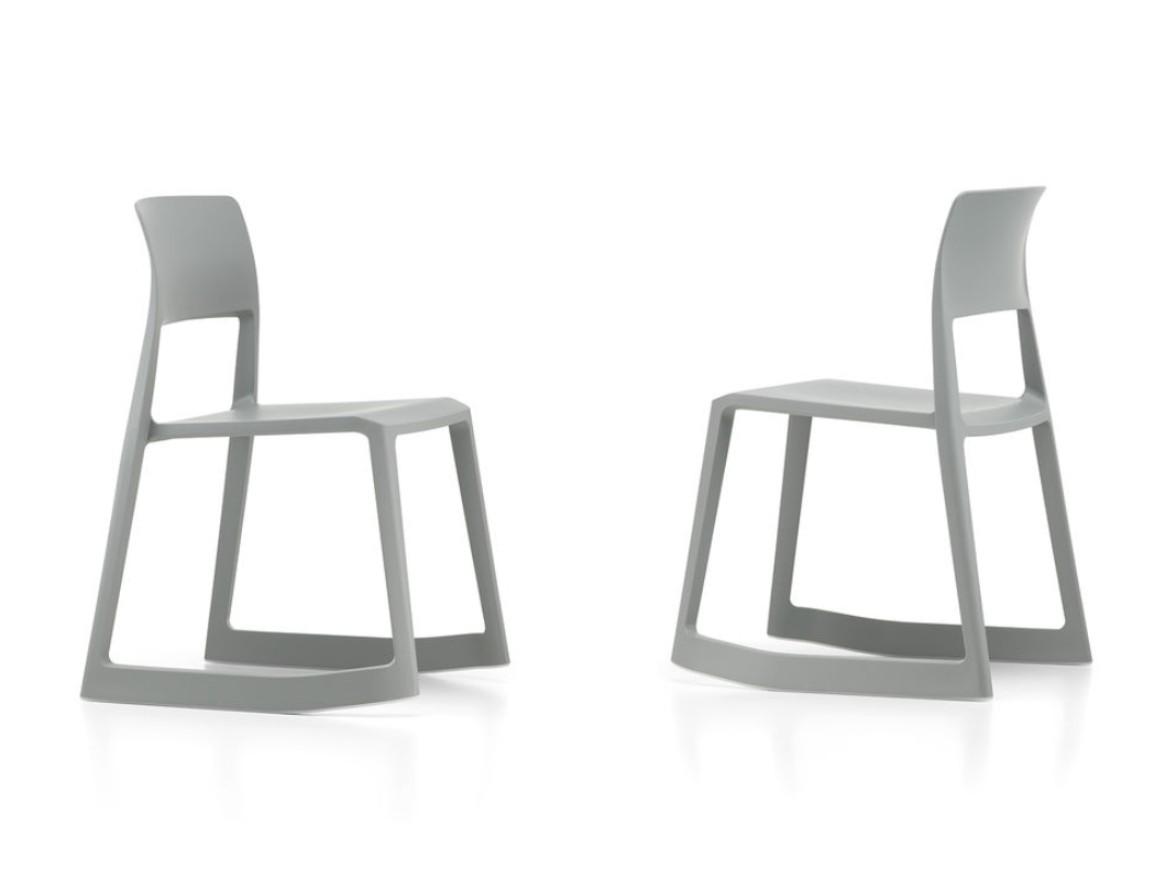 Stackable open back recycled plastic chair | Tip Ton Re by Vitra