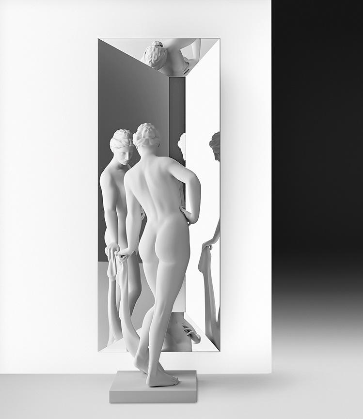 Square mirror | Reverso by Fiam