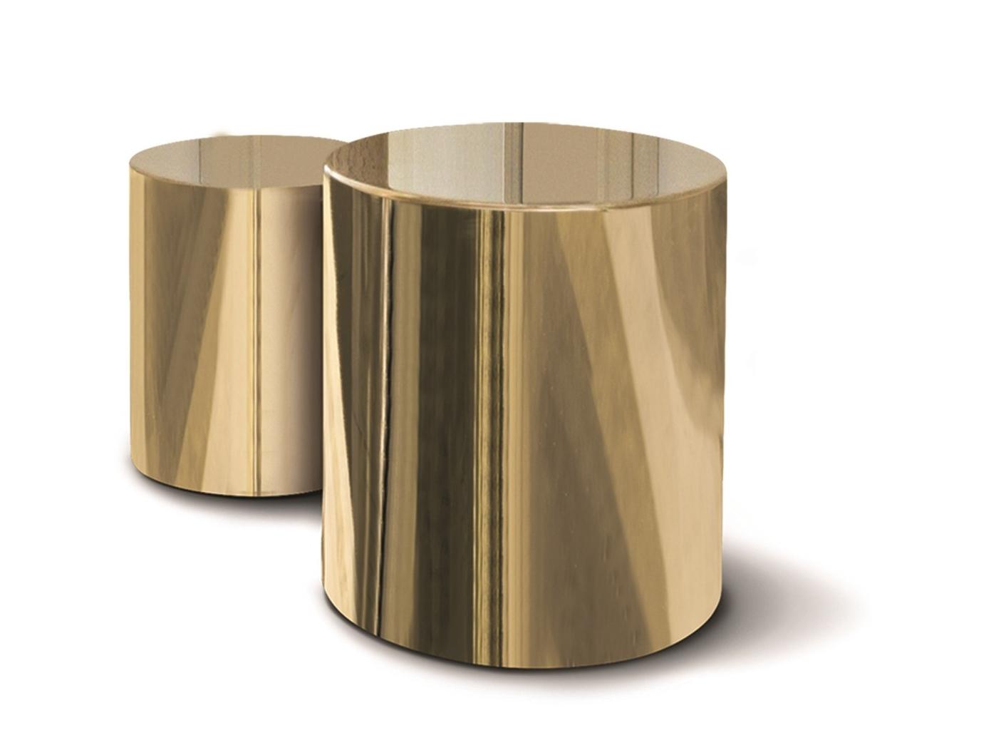 Round metal coffee table | Moon by Longhi