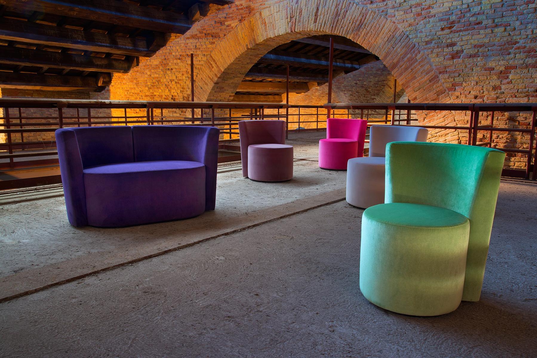 Upholstered fabric easy chair | Dalt Small by Domingo salotti