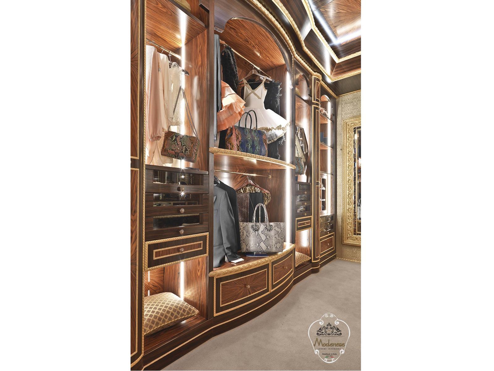 Wooden walk-in wardrobe | 14910 by Modenese Gastone