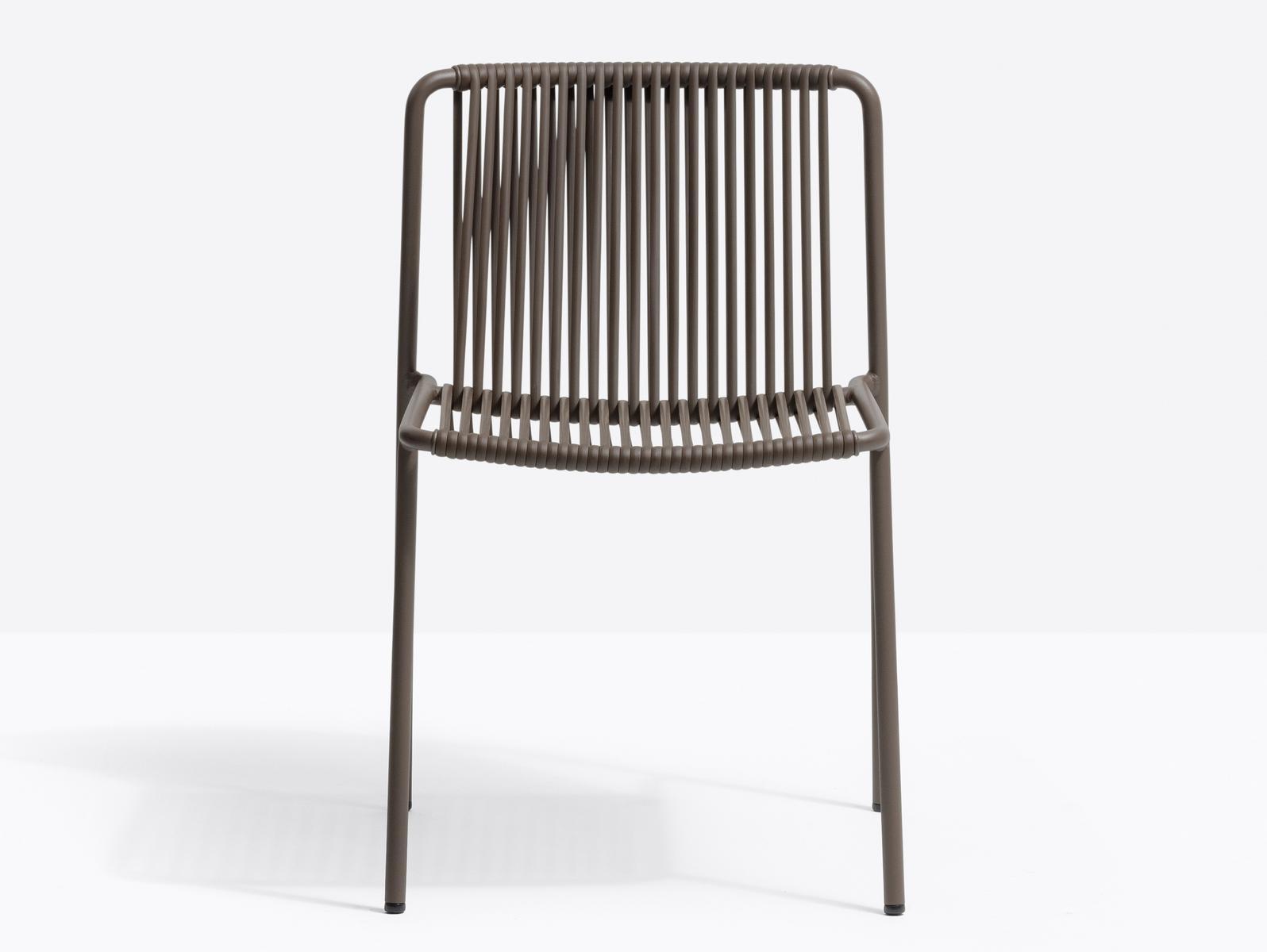 Powder coated steel garden chair | Tribeca 3660 by Pedrali