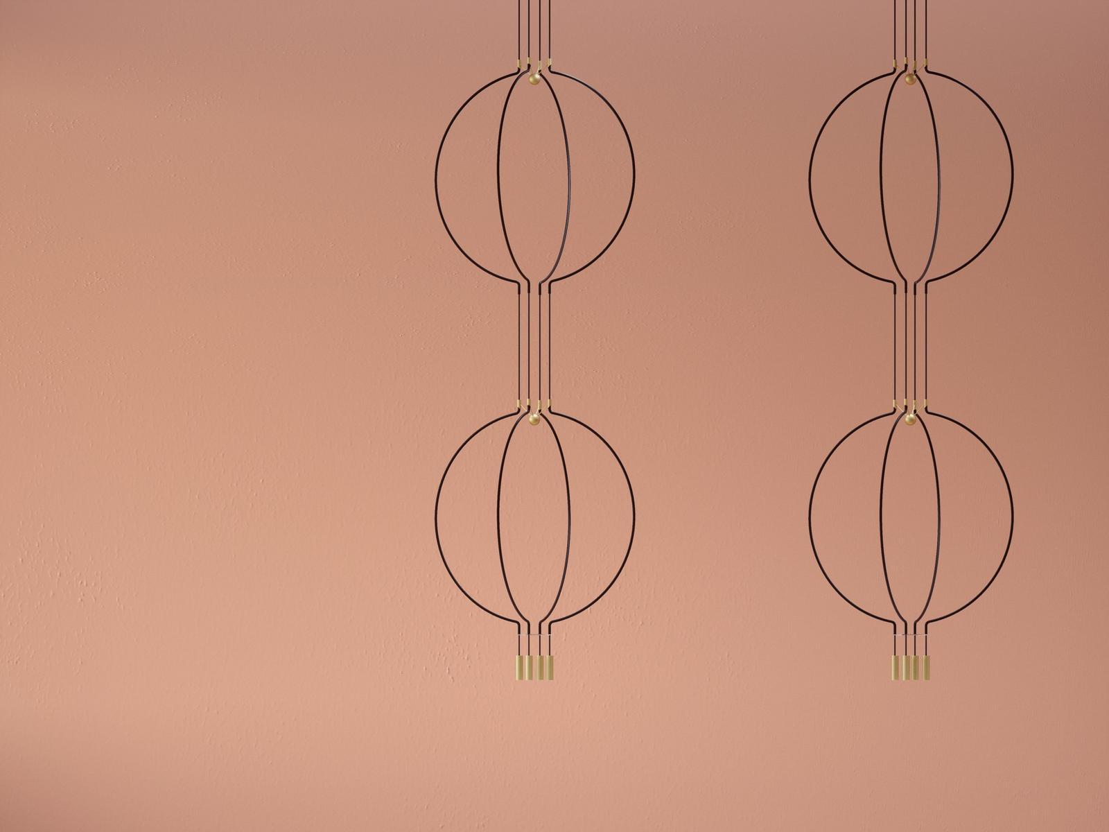 LED metal pendant lamp | Liaison Two Levels by Axolight