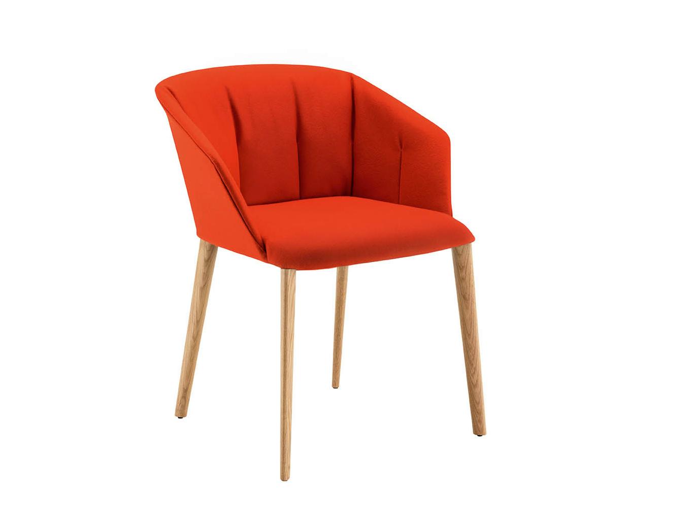 Armchair with wooden legs and polypropylene armrests | Liza 2271 - 2271r by Zanotta
