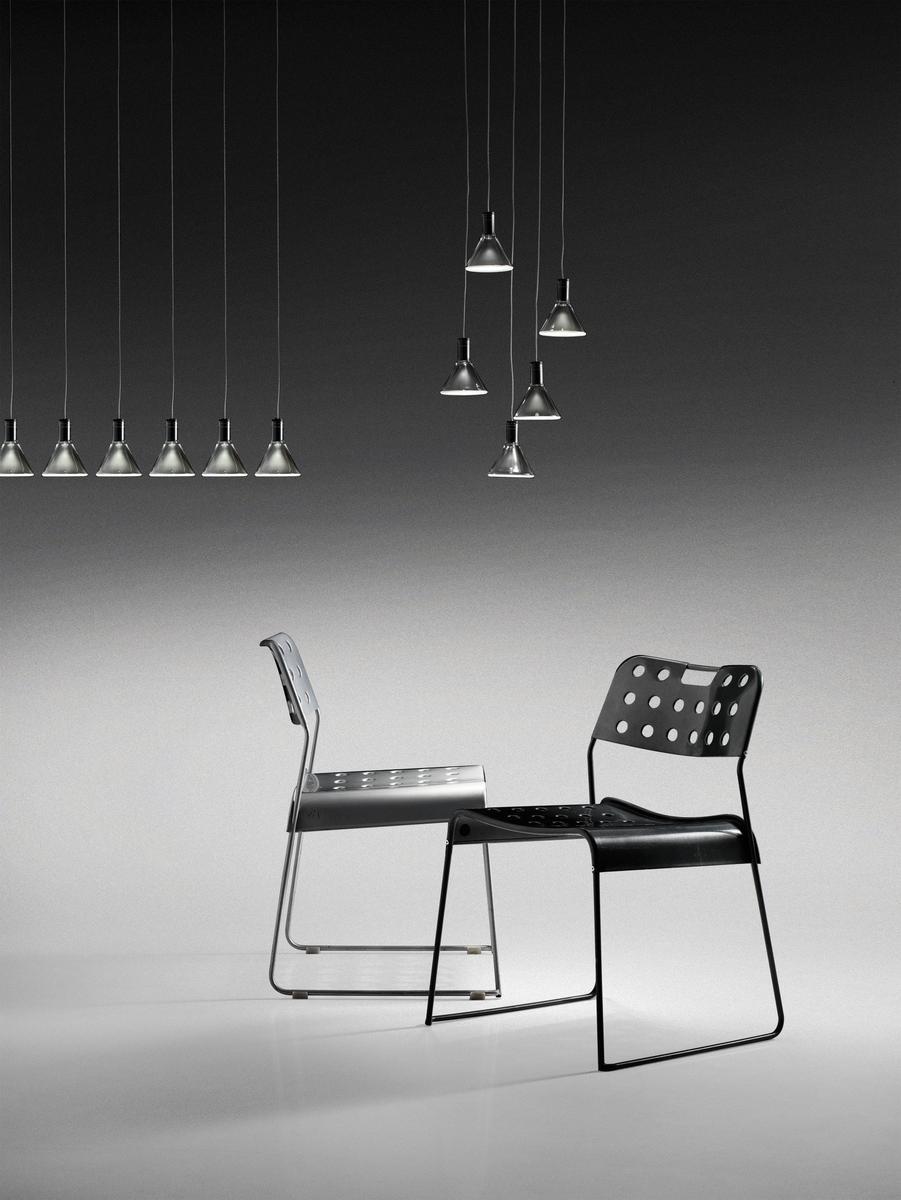 LED Borosilicate glass pendant lamp | Multispot Polair by Fabbian