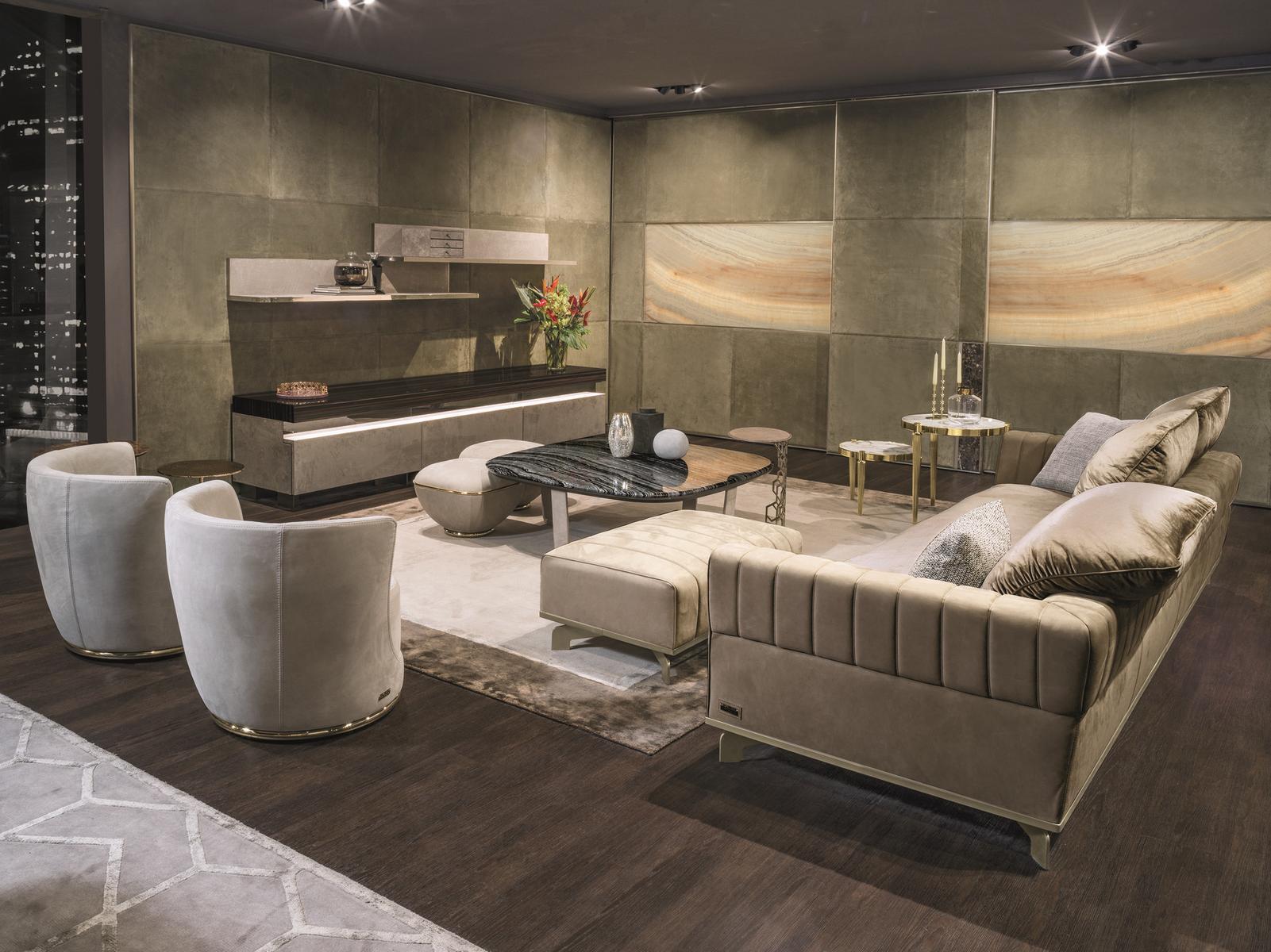 Modular fabric sofa | Sheffield by Longhi