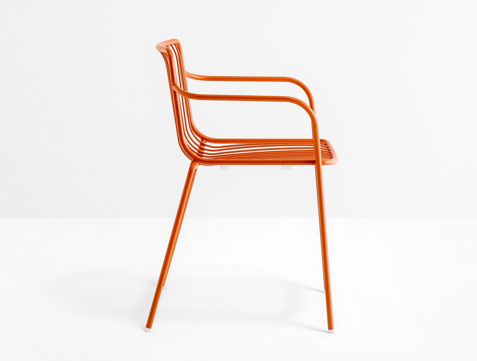 Metal chair with armrests | Nolita 3655 by Pedrali