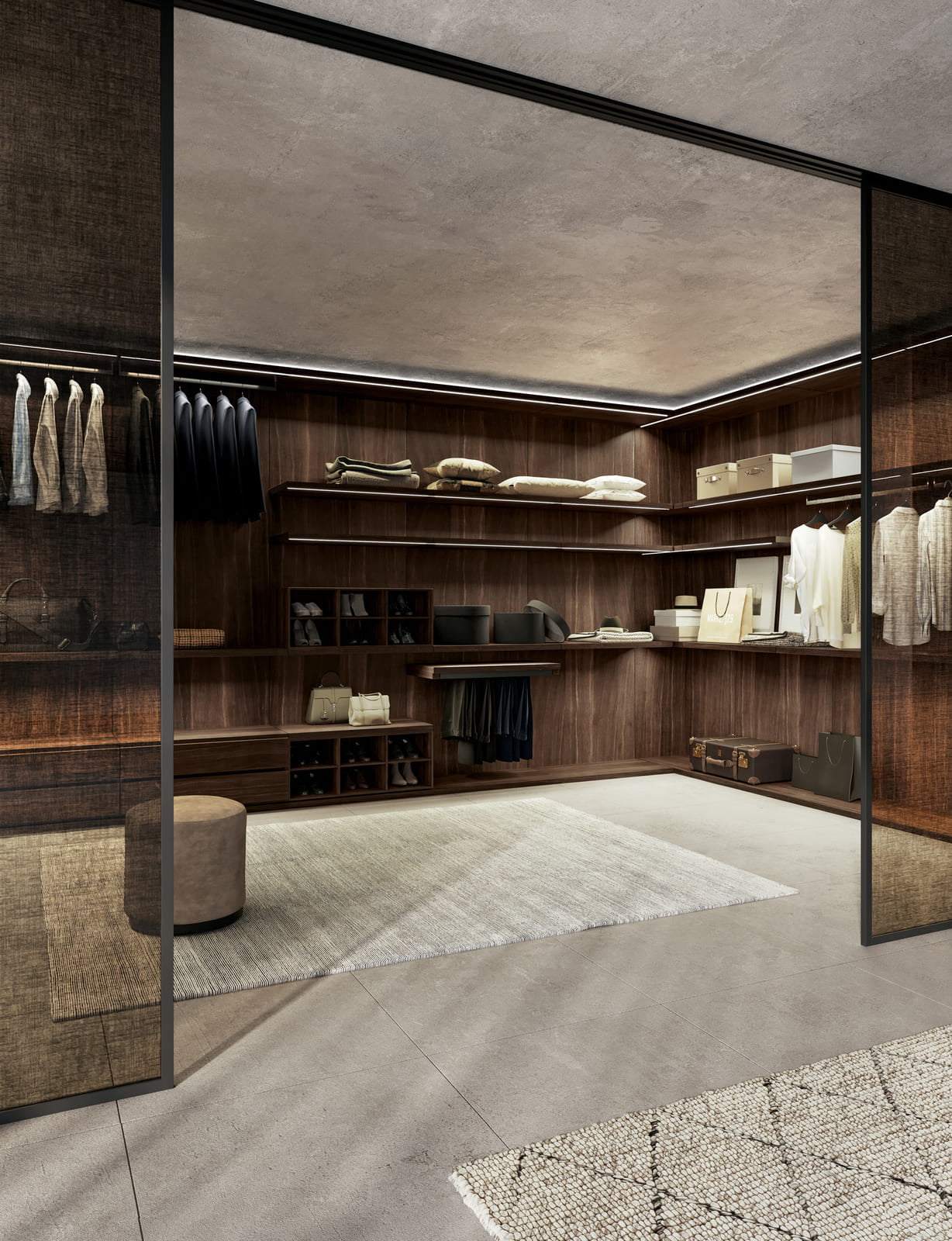 Corner melamine closet | Project by Dall'Agnese