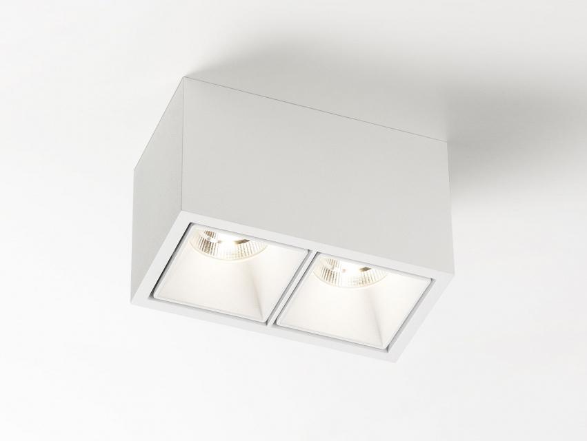 LED rectangular ceiling spotlight | Boxy 2 L by Delta light