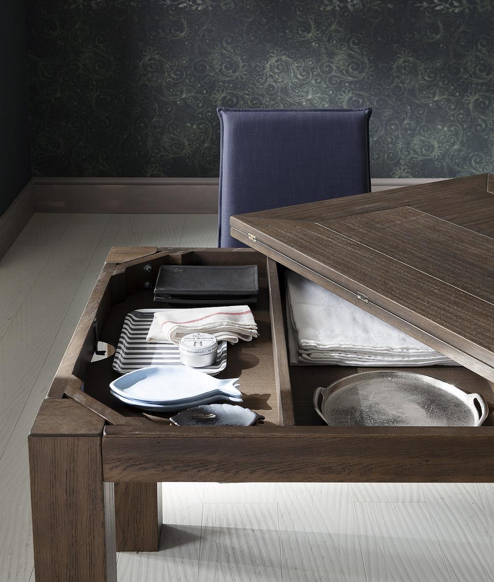 Contemporary style extending rectangular wooden living room table | Boston by Altacorte