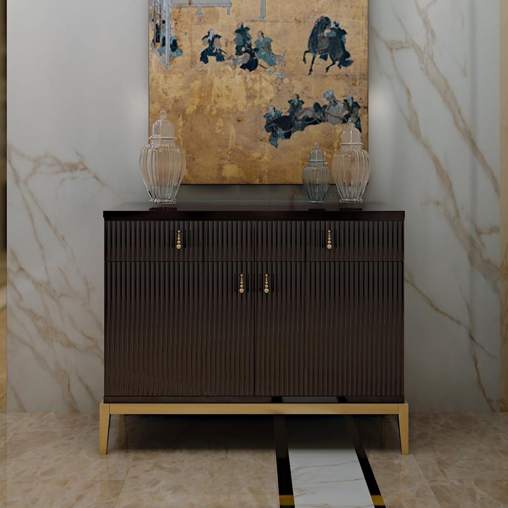 SIDNEY Lacquered sideboard with doors