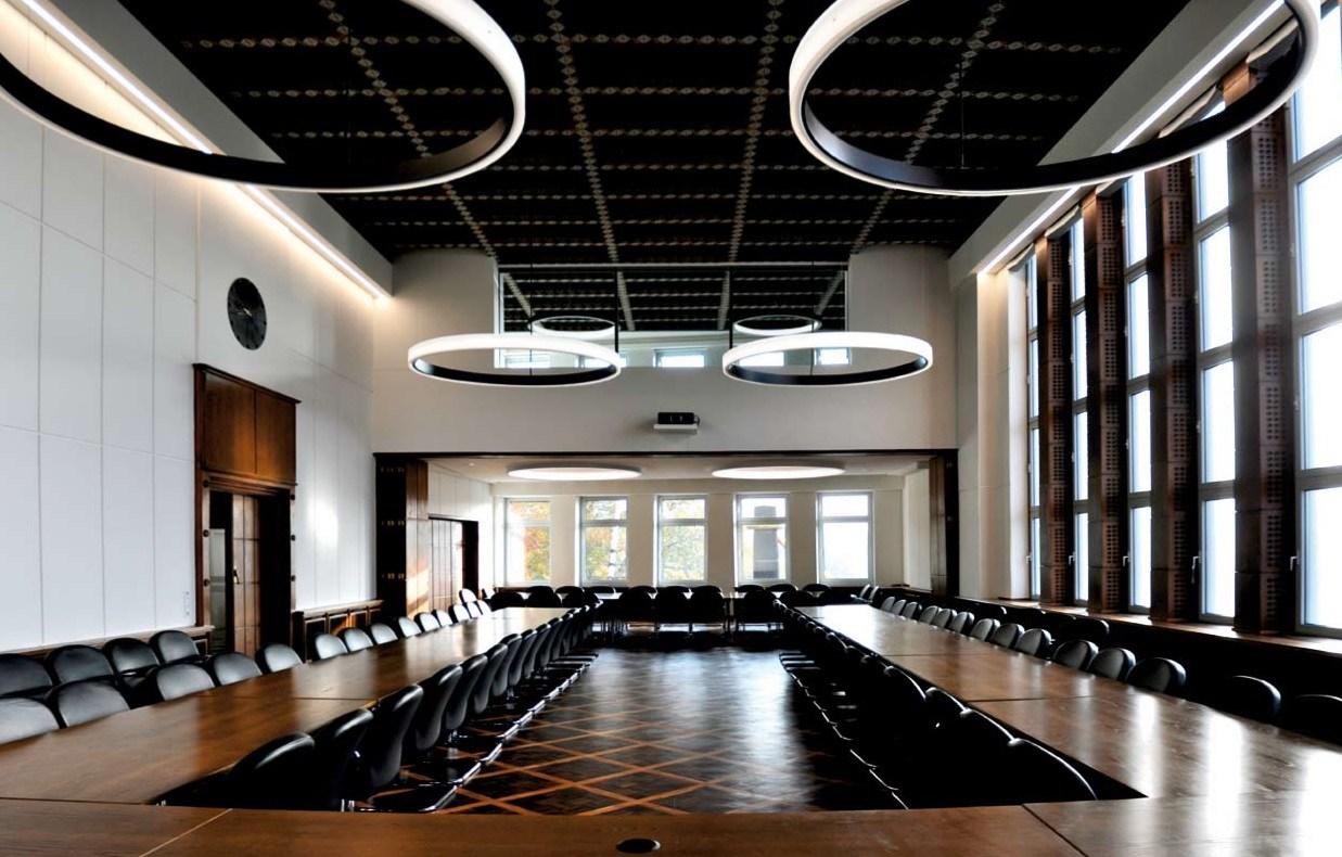 LED acrylic glass pendant lamp | Circolo Inverse by Sattler