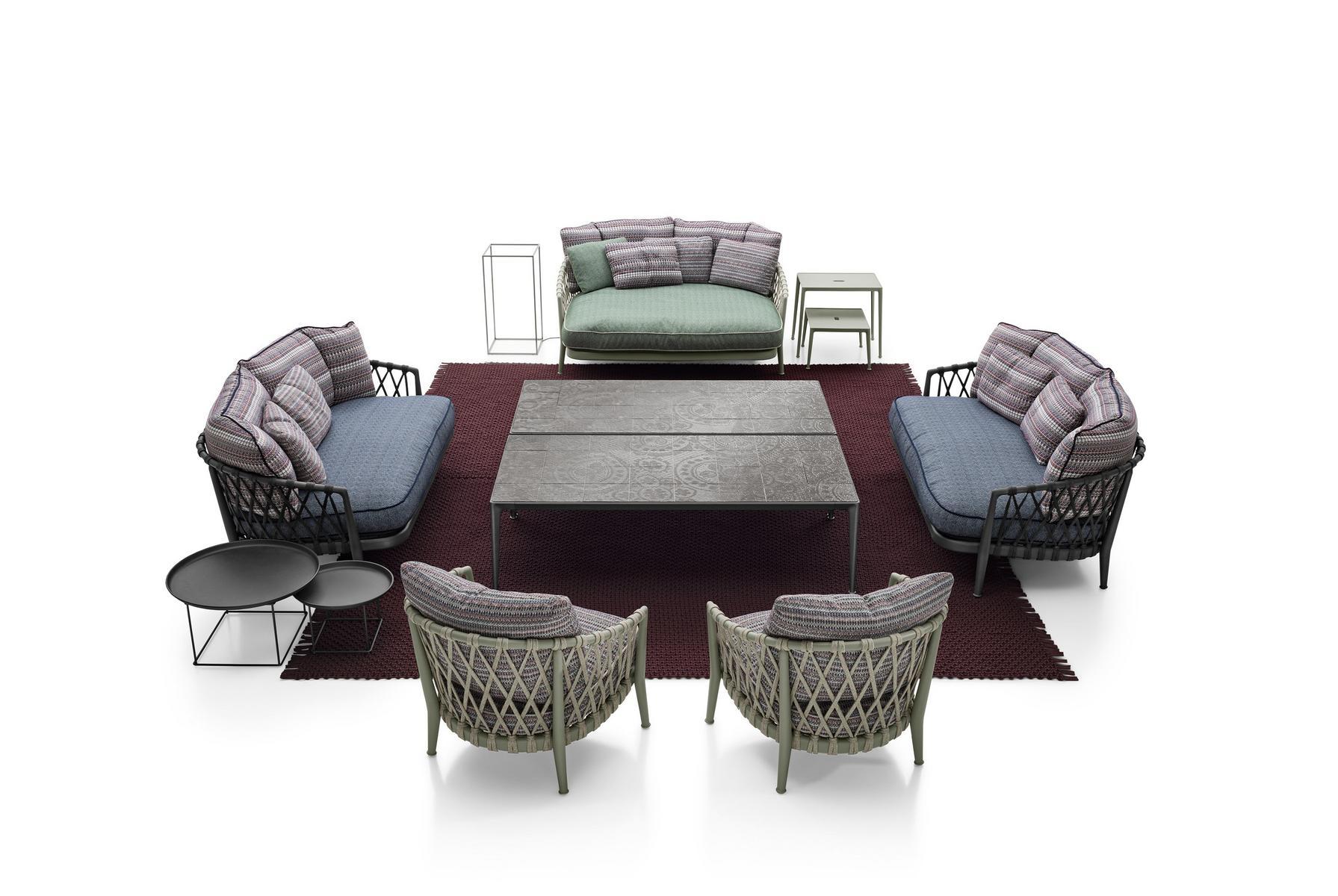 Fabric garden sofa | Erica '19 by B&B Italia