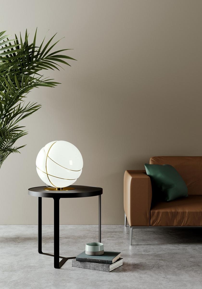 Blown glass table lamp | Armilla by Fabbian