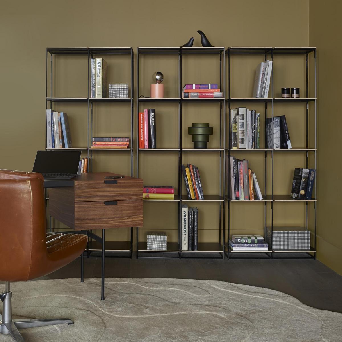 Rectangular wooden writing desk with drawers | Tanis by Ligne Roset