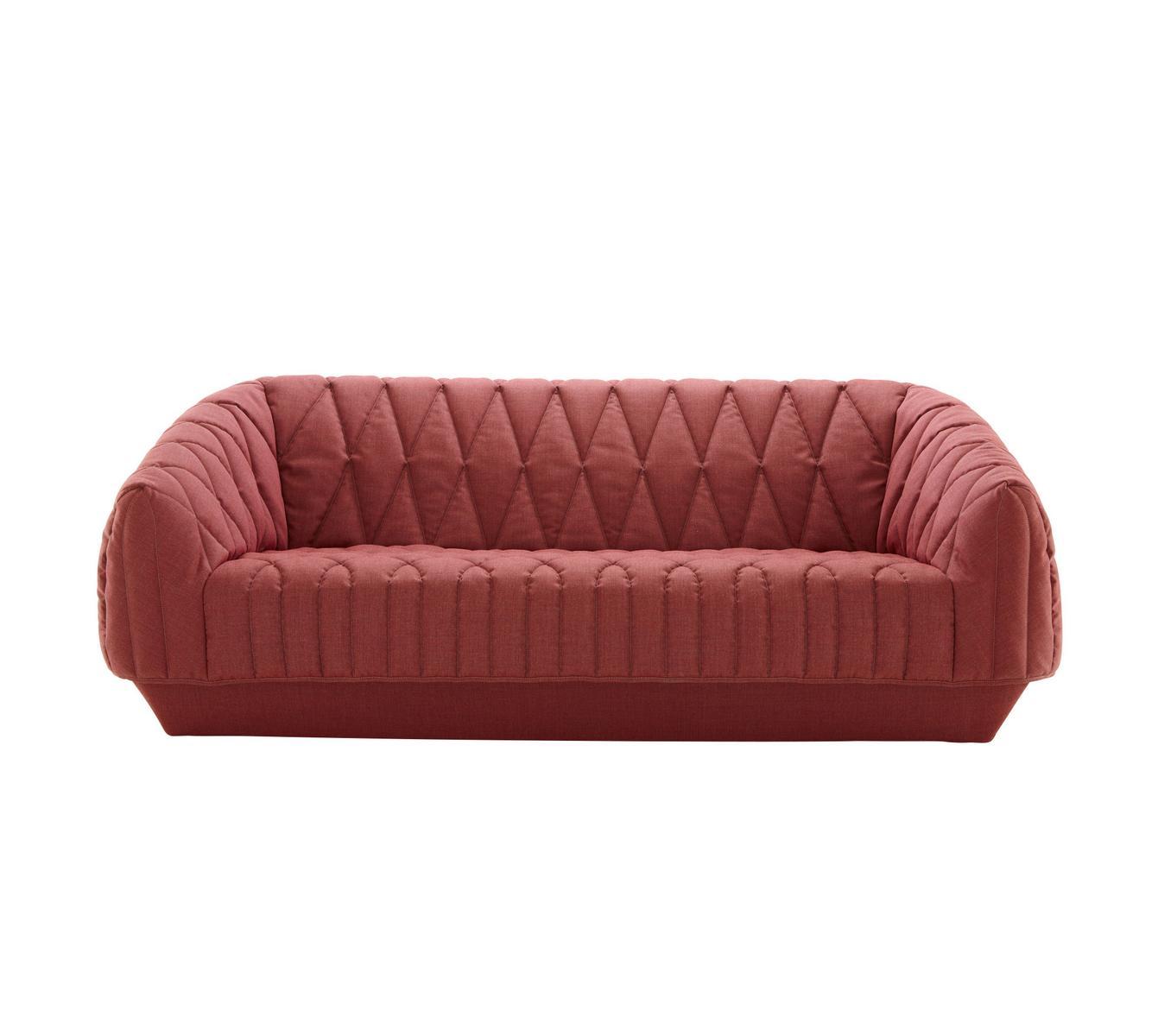 Upholstered 3 seater fabric sofa with removable cover | Cover by Ligne Roset