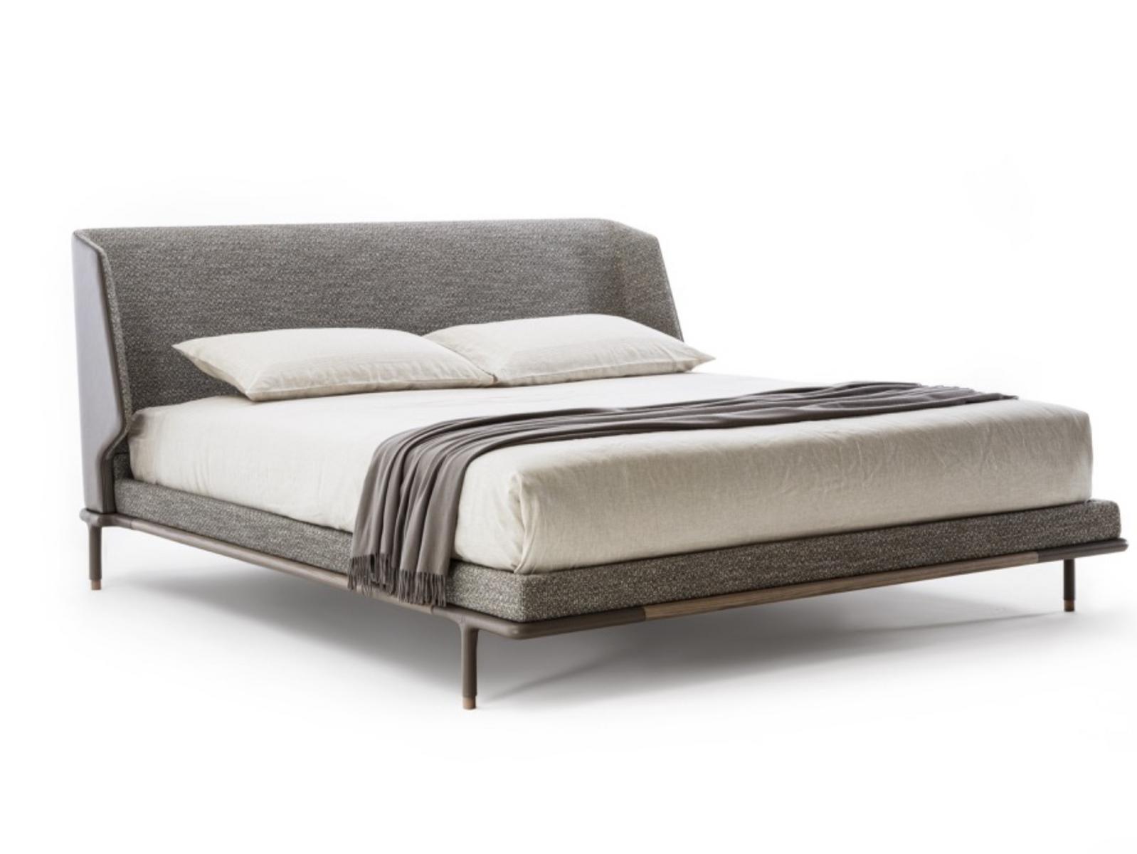 Double bed with upholstered headboard | Alfred by Frigerio
