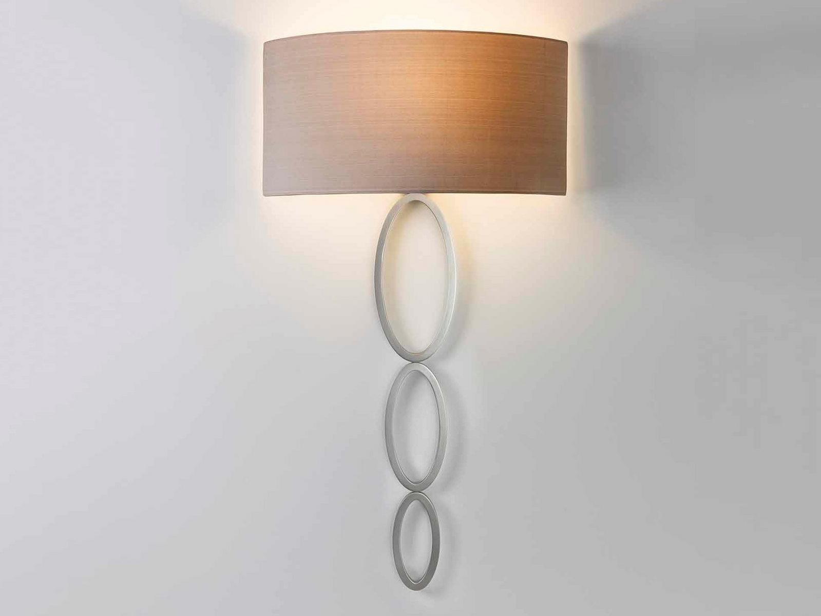 Zinc wall lamp with fabric shade | Valbonne by Astro lighting