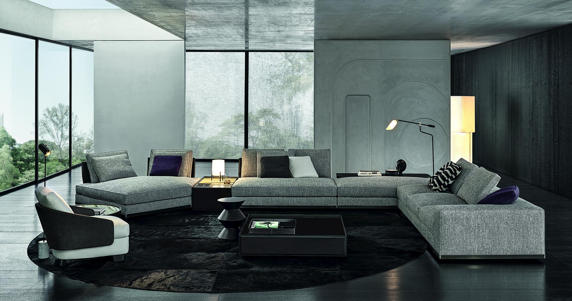 Sofa | West Saddle-hide by Minotti