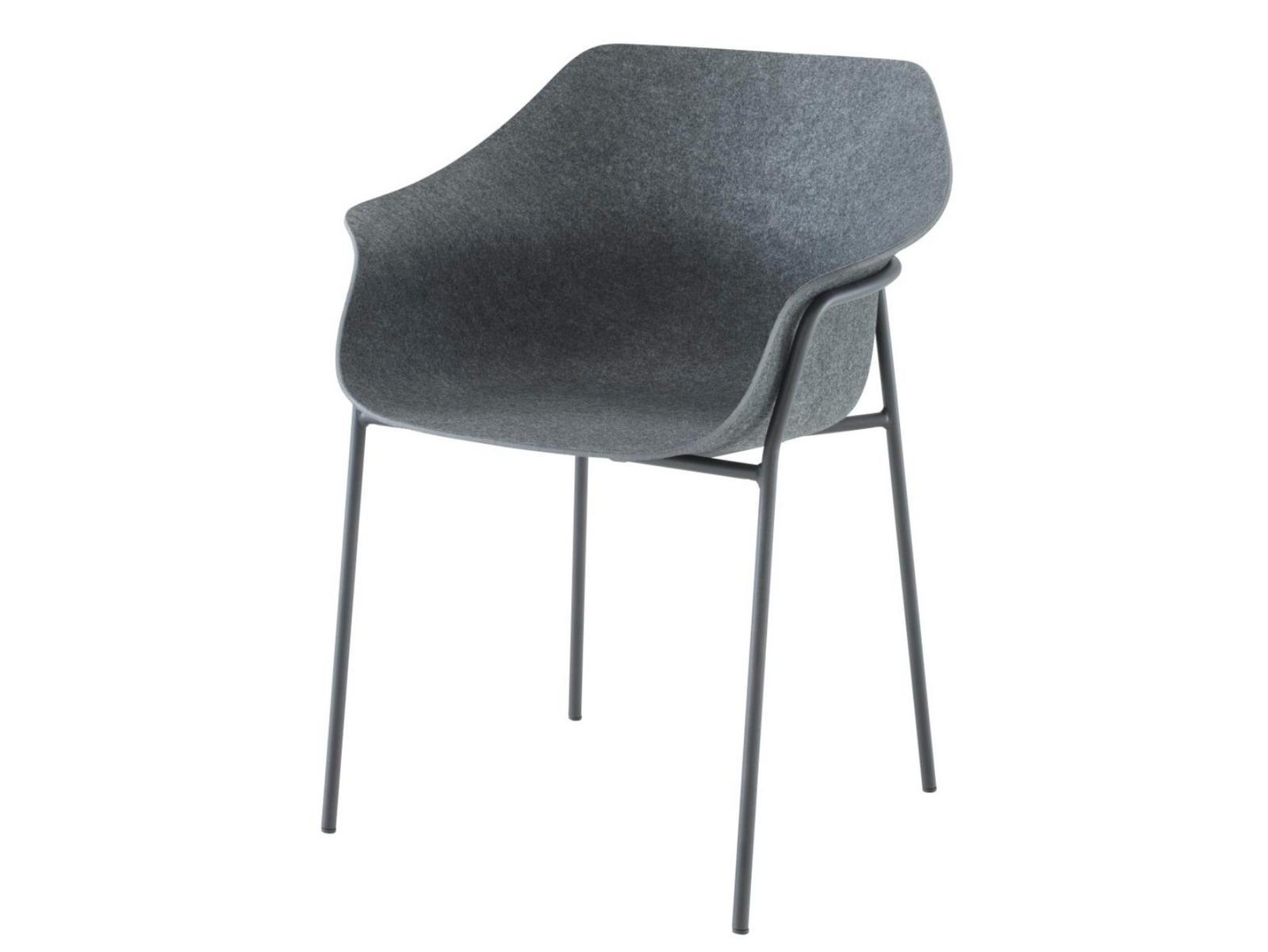 Felt chair with armrests | Ettoriano by Ligne Roset