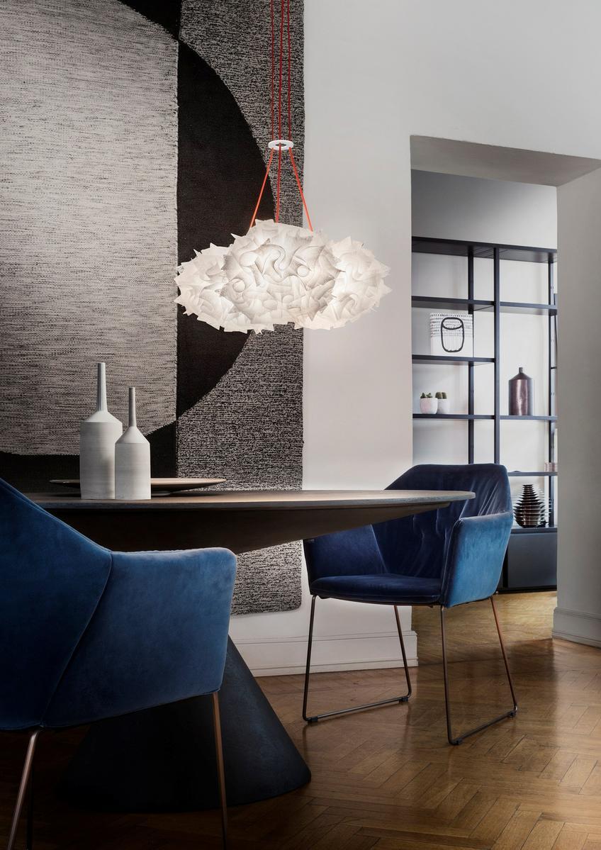 LED Opalflex® pendant lamp | Veli Mini Trio Couture by Slamp