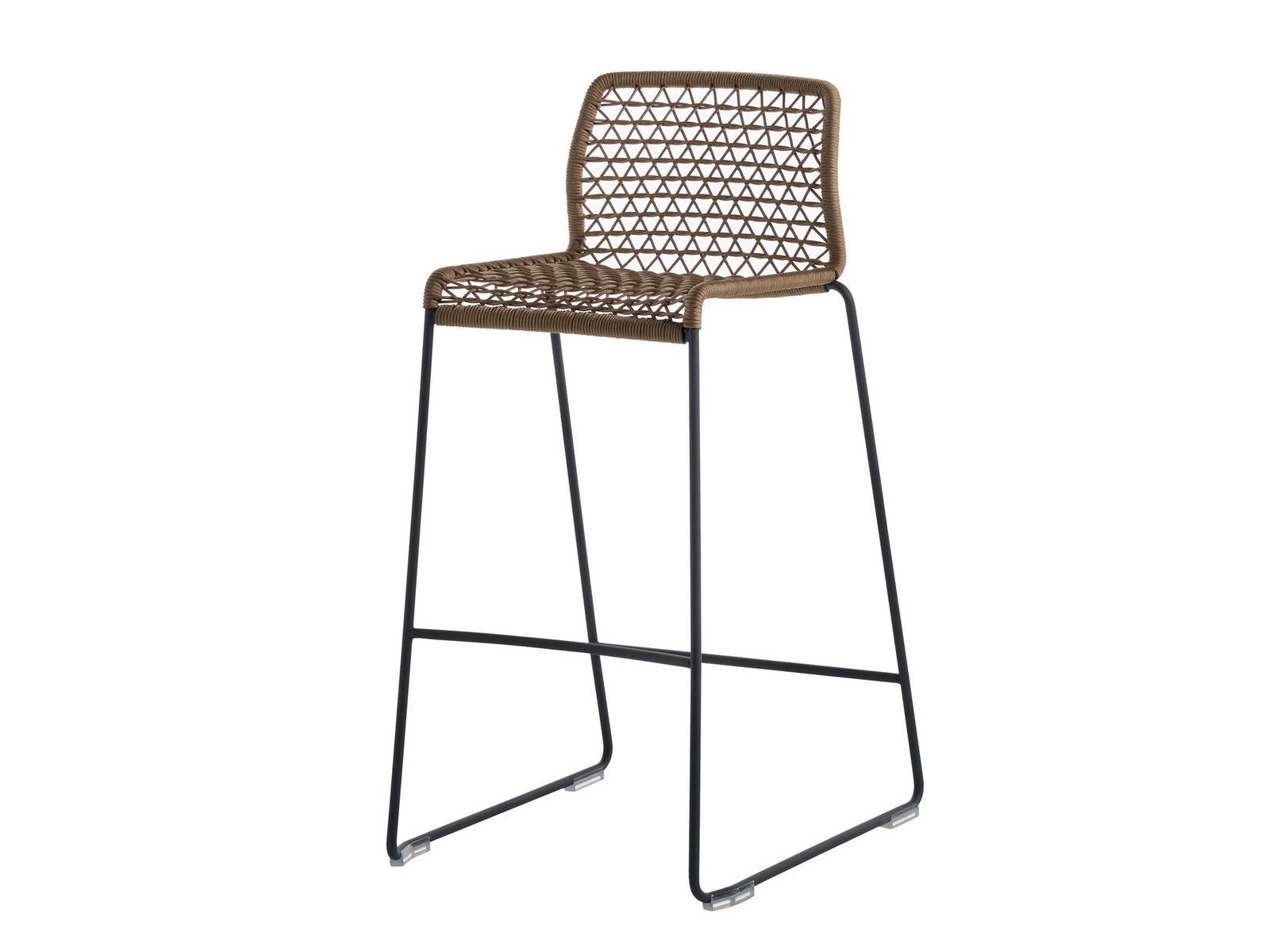 High stool with footrest | Vela by Potocco