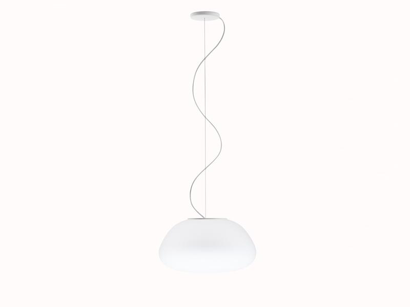 Glass pendant lamp | Lumi Poga by Fabbian