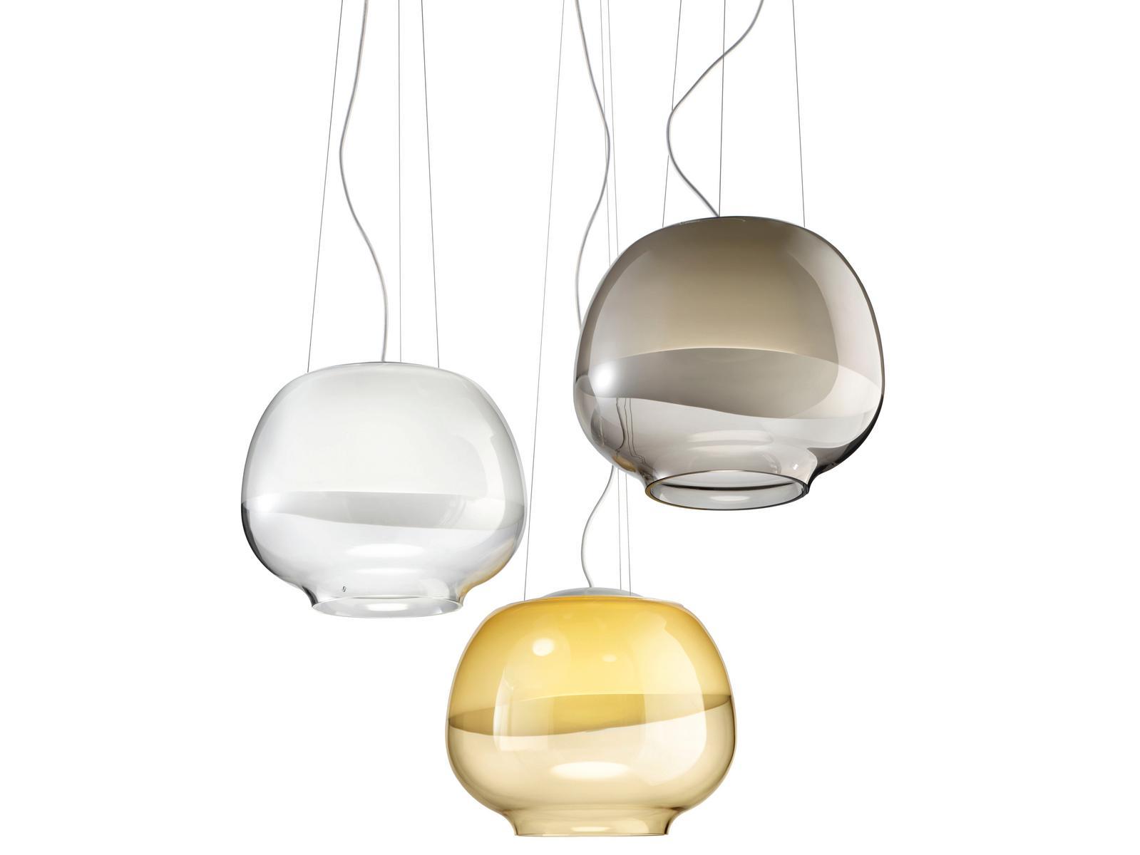 Blown glass pendant lamp | Mirage Sp by Vistosi