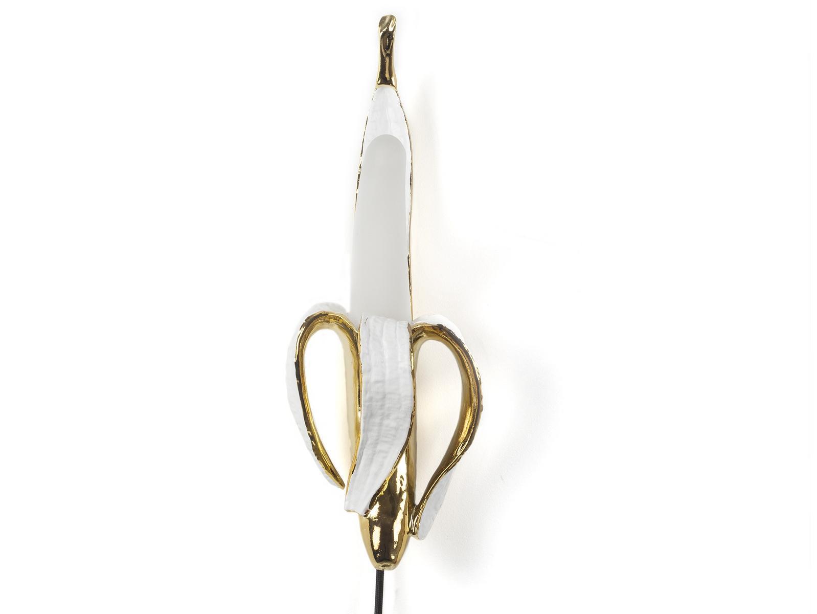 Resin and glass wall light | Banana Lamp Phooey by Seletti