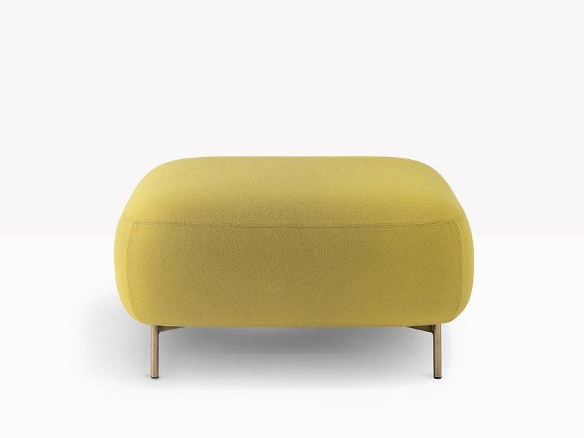 Upholstered square fabric pouf | Buddy 213 by Pedrali