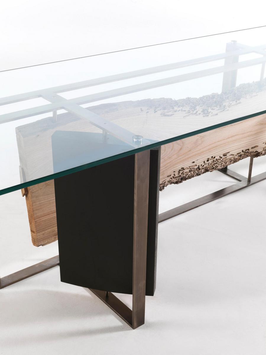 Rectangular glass table | Cornice by Riva 1920