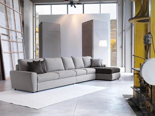 Sectional fabric sofa | Duffy by Domingo salotti