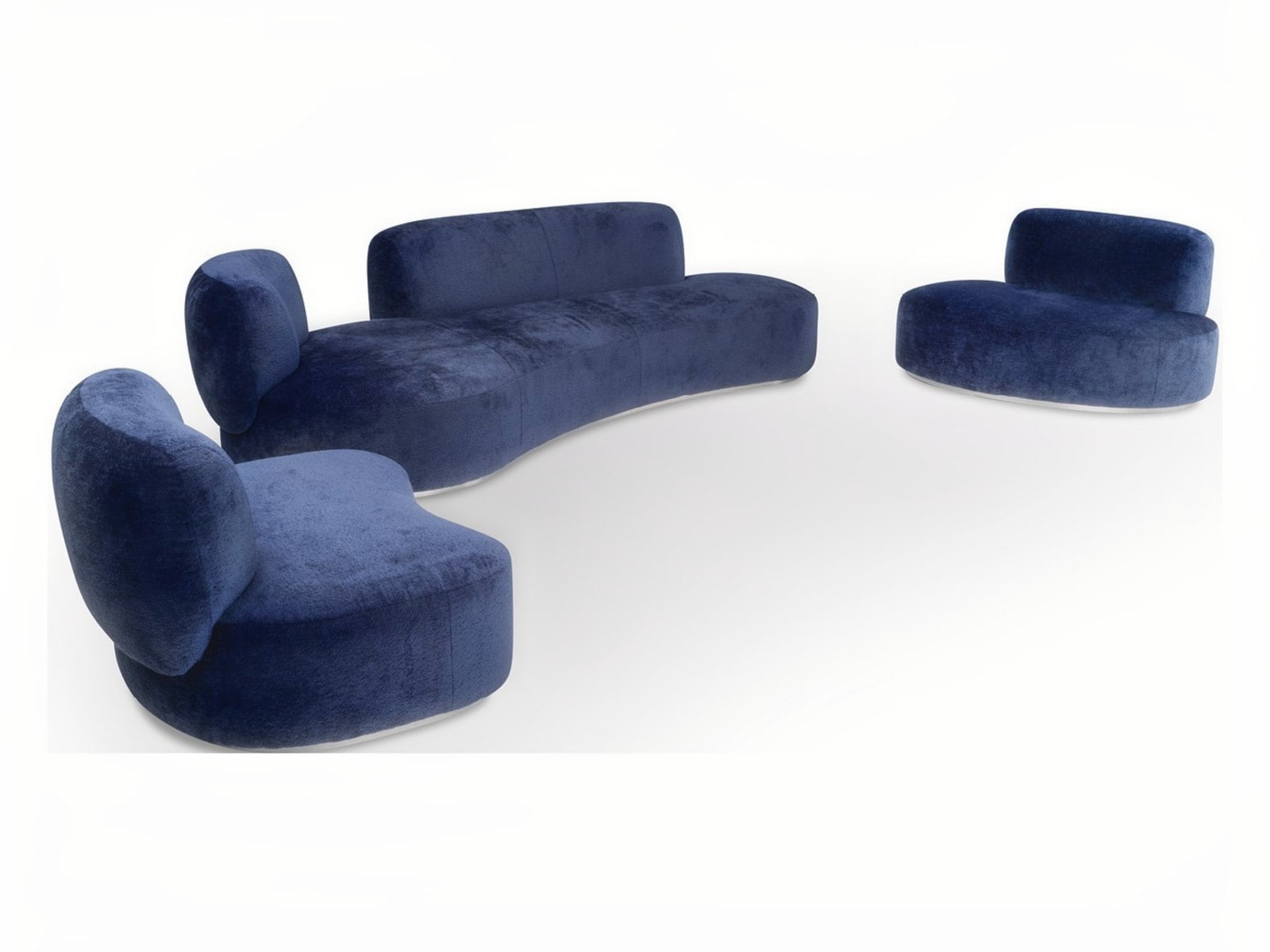 Organically shaped modular I Sassi Collection encourages conversation, offers comfort, and provides versatile arrangement options for personalized spaces. | I Sassi by Calia Italia