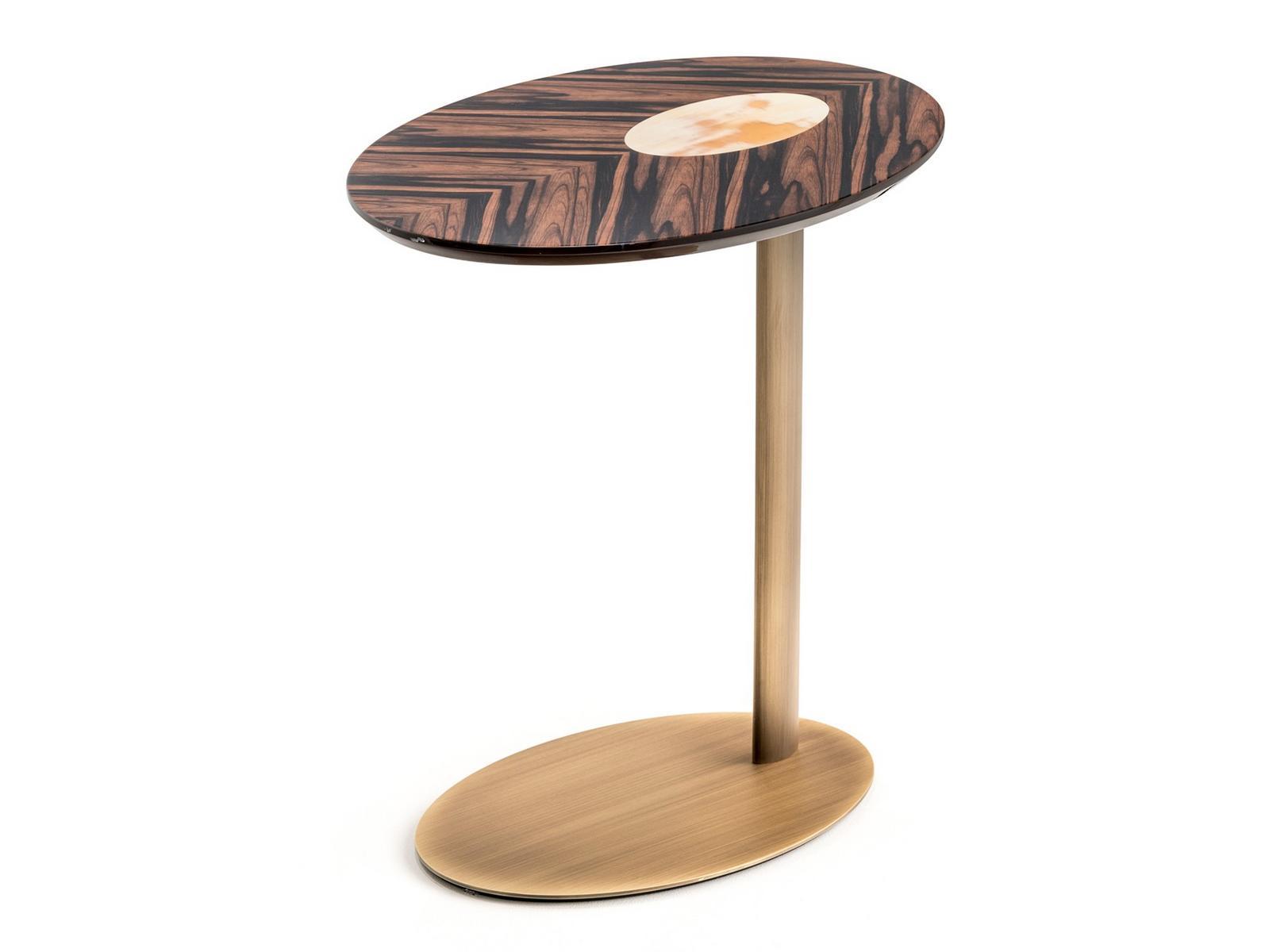 Oval ebony coffee table | Keplero 6050 by Arcahorn