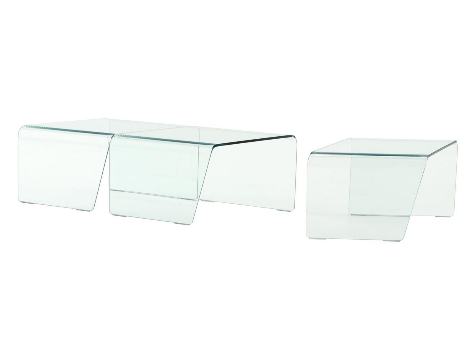 Low glass coffee table | Rosis by Ligne Roset