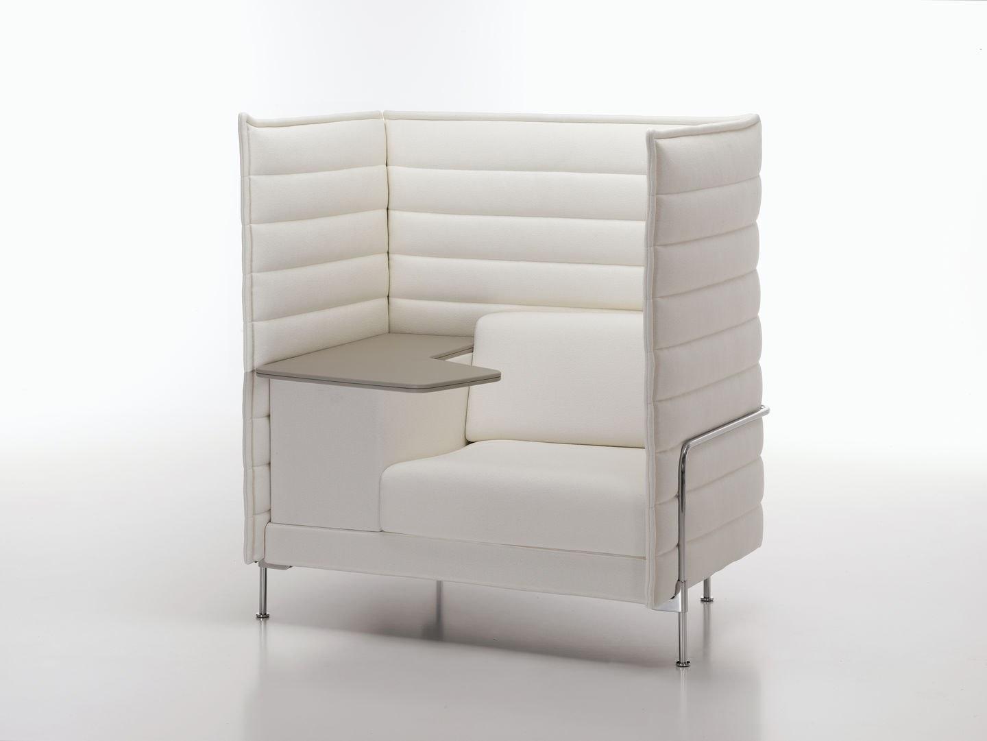 High-back fabric small sofa | Alcove Highback Work by Vitra