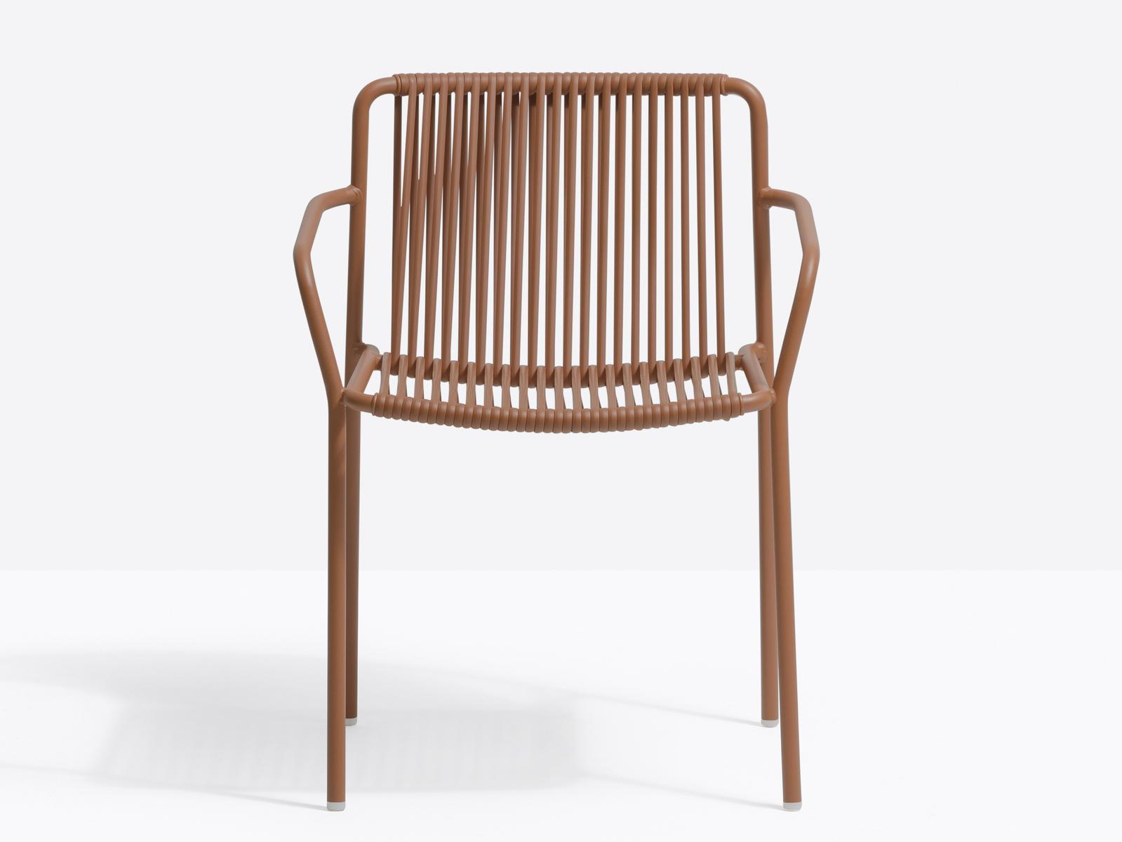 Powder coated steel garden chair | Tribeca 3665 by Pedrali