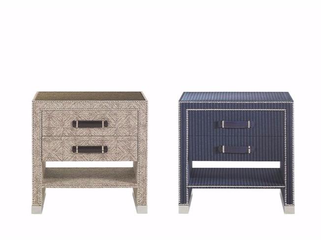 Fabric bedside table with drawers | Hamilton by Gianfranco Ferre Home