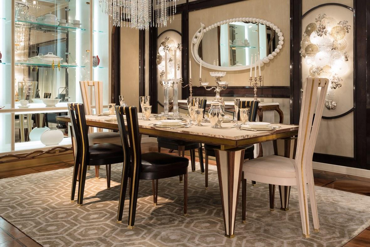 Walnut and leather chair | Michelangelo by Mantellassi 1926