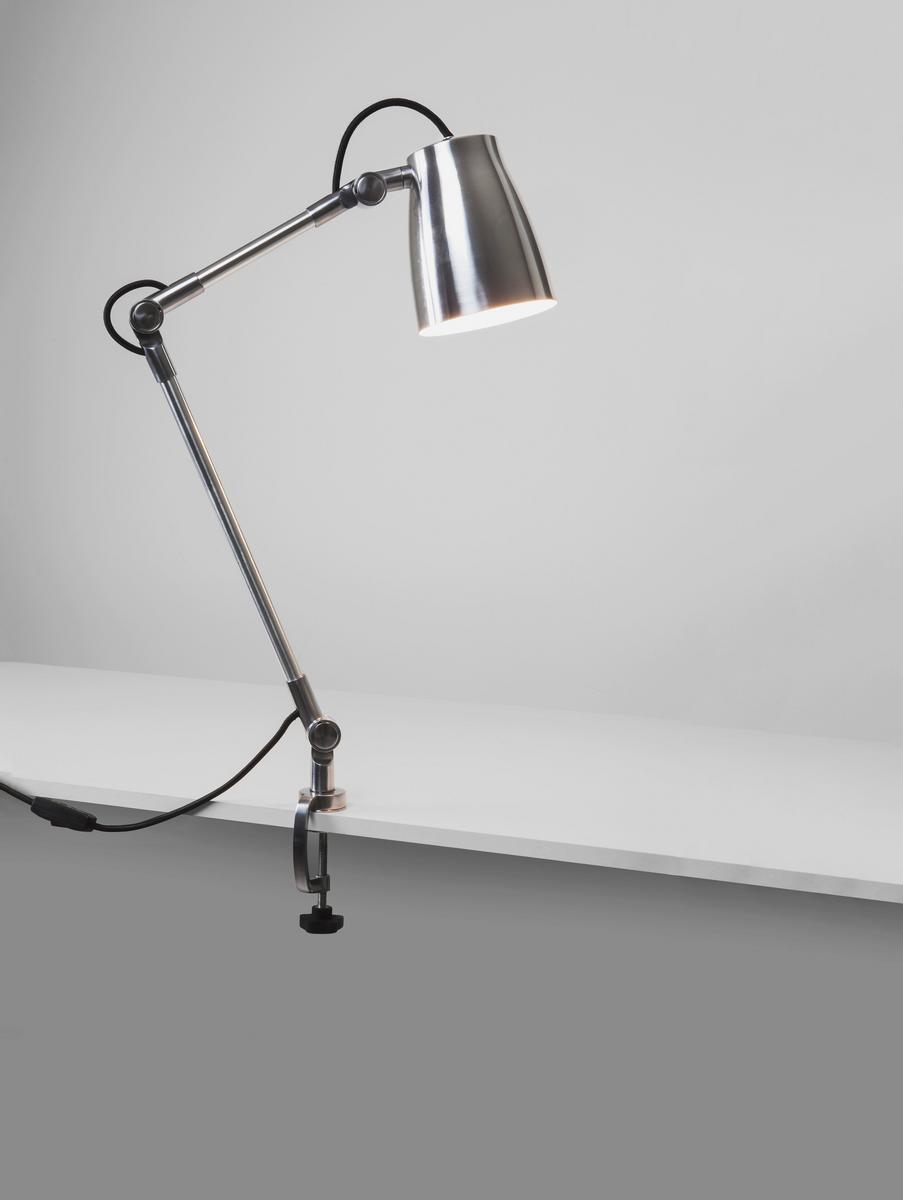 Adjustable aluminium desk lamp | Atelier Clamp by Astro lighting