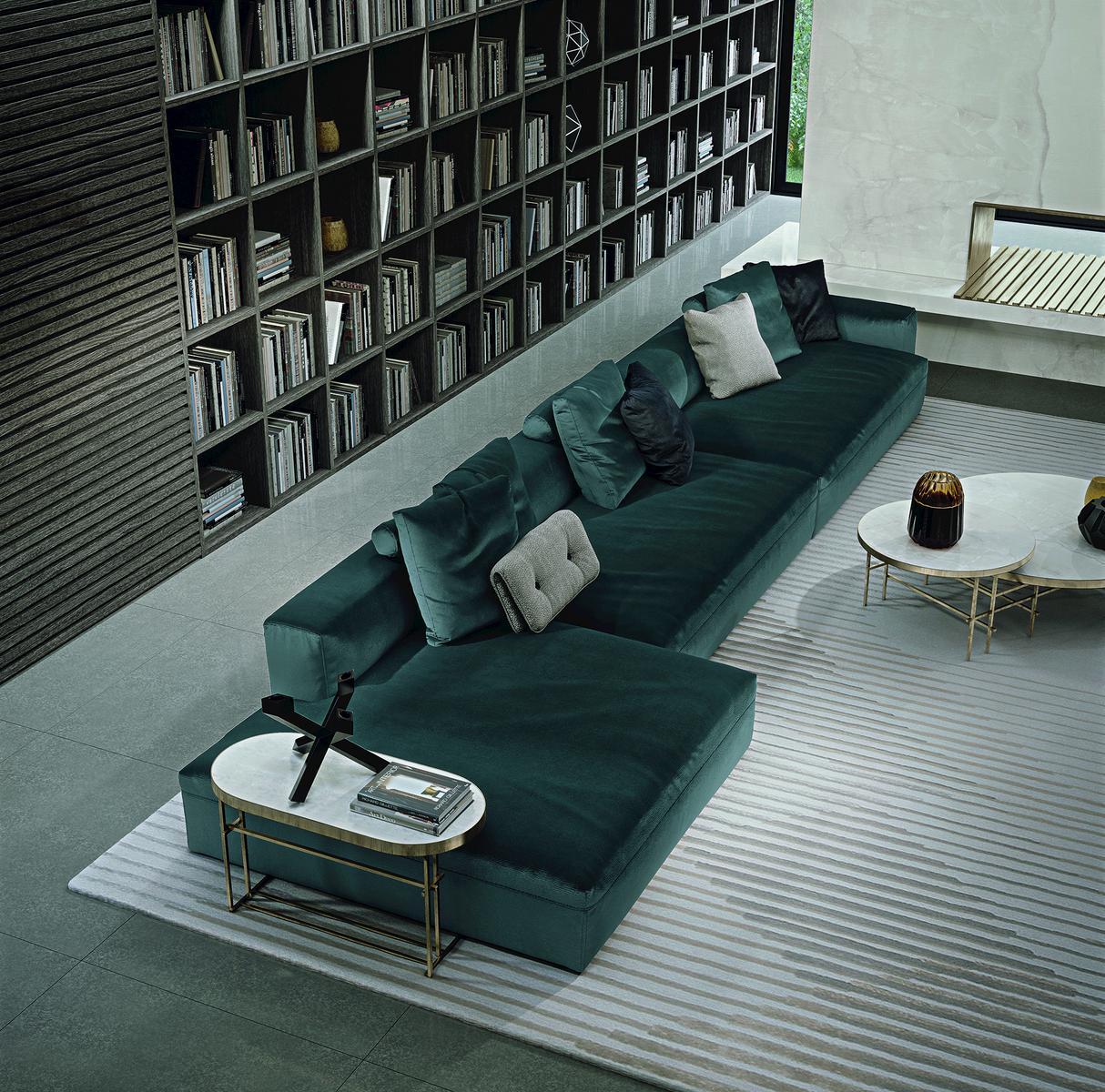 Sectional fabric sofa | Cooper by Frigerio