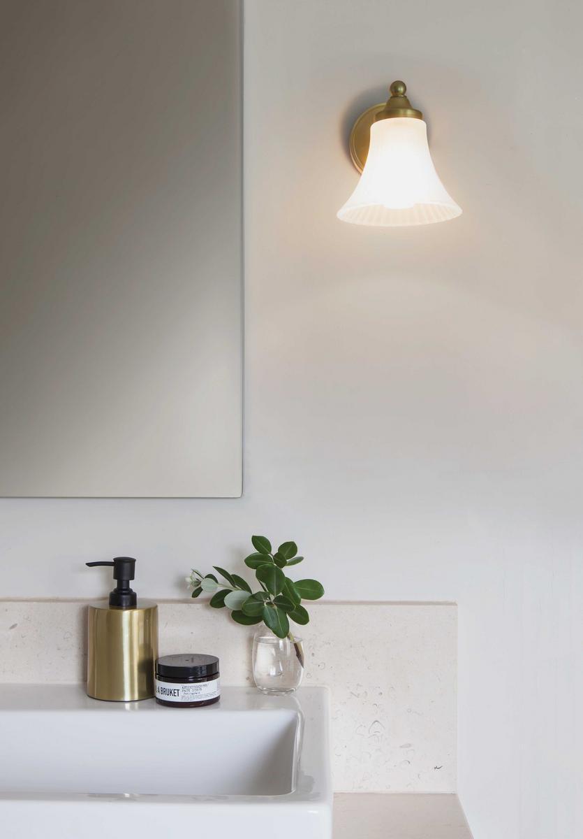 Glass and steel wall lamp | Nena by Astro lighting