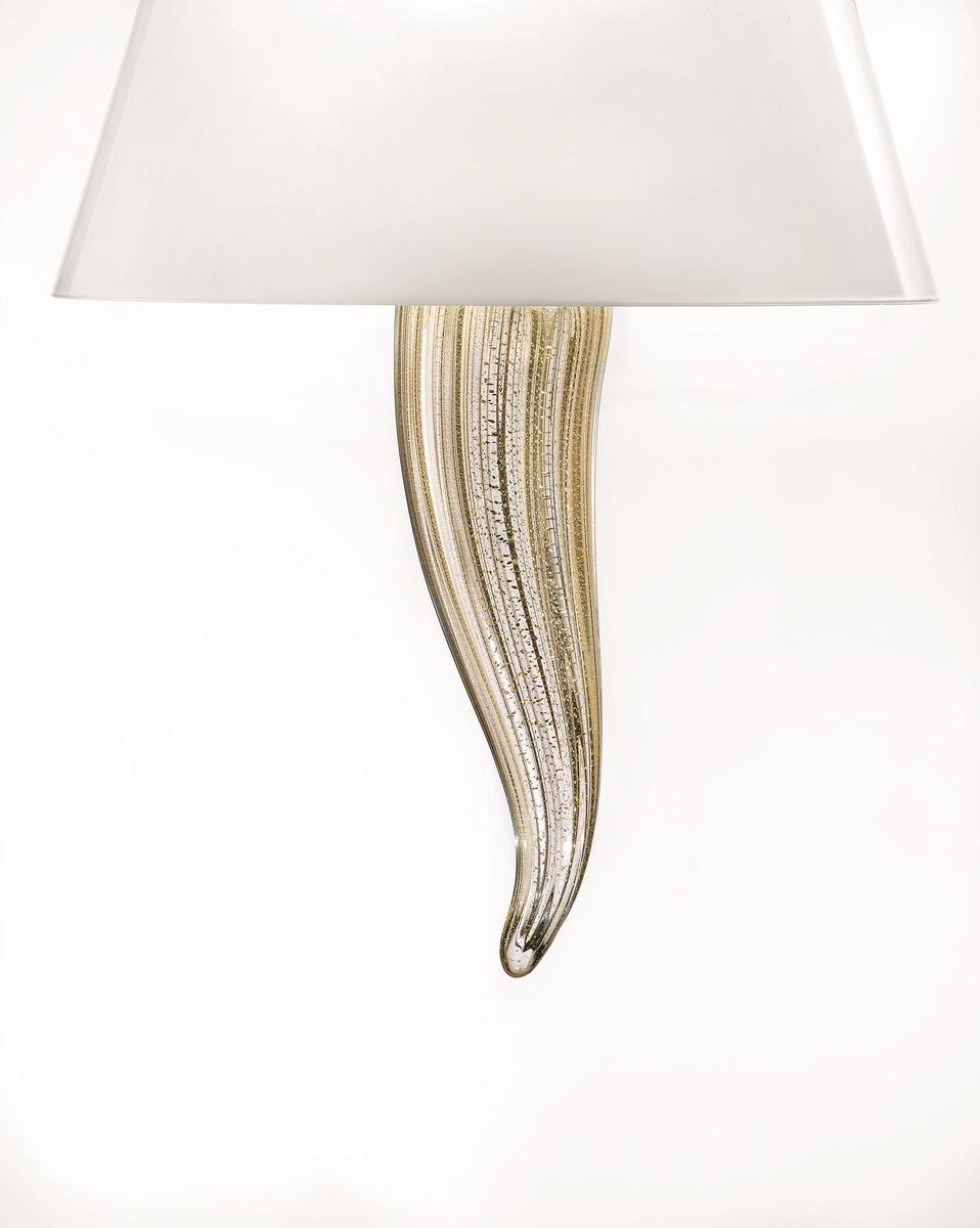 Glass wall lamp | Goccia Ap by Vistosi